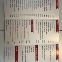 O’Panino - Menu