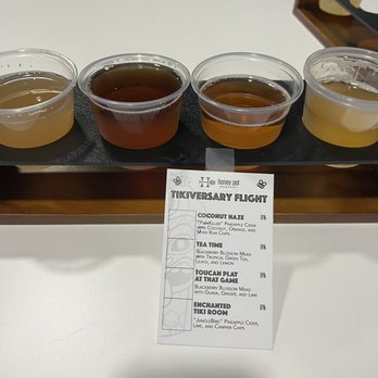 Honey Pot Meadery - Tikiversary Flight - Meaderies Near Me - Anaheim, California Honey Pot Meadery - Tikiversary Flight - Meaderies Near Me - Anaheim, California