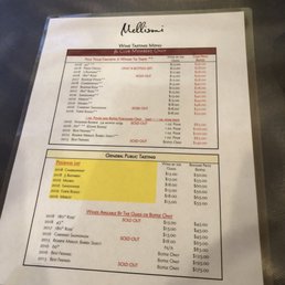 Tasting list 9.28.19. $15 to try the 6 highlighted in yellow, and you keep the glass from your tasting!