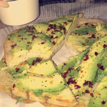Black Rail Coffee - Avocado toast with red pepper flakes olive oil and lemon juice- def worth coming back for! So filling for lunch or breakfast-mmm - Coffee & Tea Near Me - Hoboken, New Jersey
