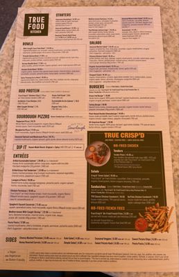 Menu photo 2 True Food Kitchen San Diego, CA Menu photo 2 True Food Kitchen San Diego, CA