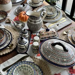 The Polish Pottery Outlet - Polish pottery table setting