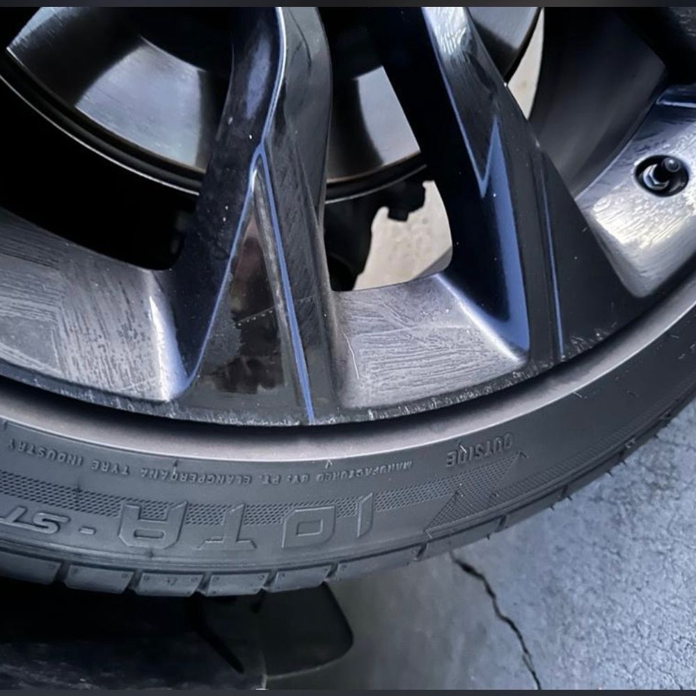 Bay Area Wheel Repair - Passenger side BEFORE! - Wheel & Rim Repair Near Me