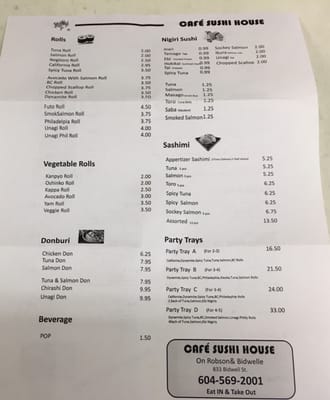 Menu photo 8 Momo Sushi House Vancouver, BC
