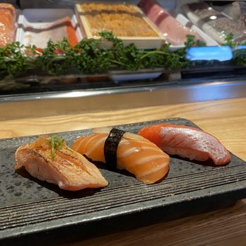 Sushi Kashiba - 3 different types of salmon - Japanese Near Me - Seattle, Washington Sushi Kashiba - 3 different types of salmon - Japanese Near Me - Seattle, Washington