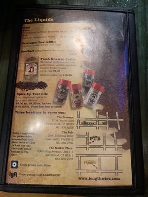 Menu photo 2 Lengthwise at the Marketplace Bakersfield, CA Menu photo 2 Lengthwise at the Marketplace Bakersfield, CA