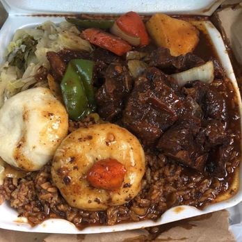 Little Delicious - Oxtail Platter w. Red Beans & Rice, Cabbage & Dumplins - Caribbean Near Me - Philadelphia, Pennsylvania Little Delicious - Oxtail Platter w. Red Beans & Rice, Cabbage & Dumplins - Caribbean Near Me - Philadelphia, Pennsylvania