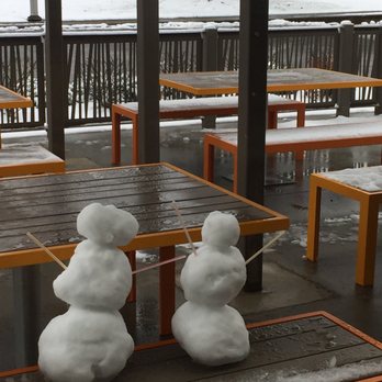 McDonald's - two snowmen sitting on a table - Coffee & Tea Near Me - Kittanning, Pennsylvania
