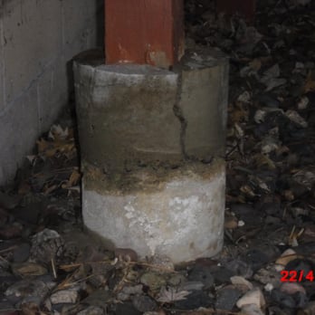 Property & Building Services - you can see where the footing was pushed up - Home Inspectors Near Me Property & Building Services - you can see where the footing was pushed up - Home Inspectors Near Me