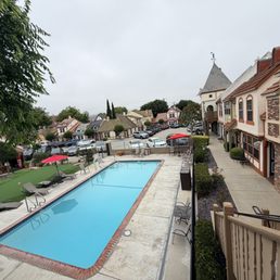 The pool area. The pool area.