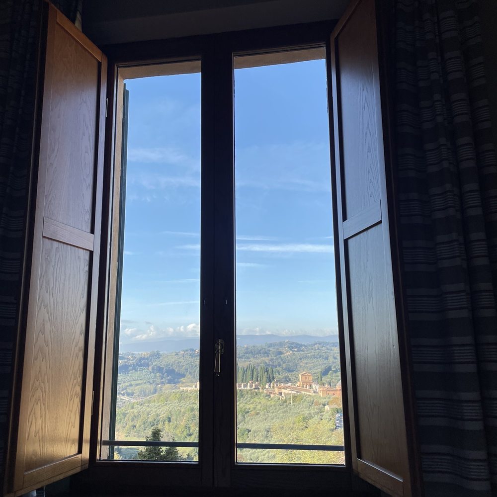 Palazzo Ravizza - View from our room, with the beautiful windows doing double duty as a frame too. - Hotels Near Me - Siena, SI