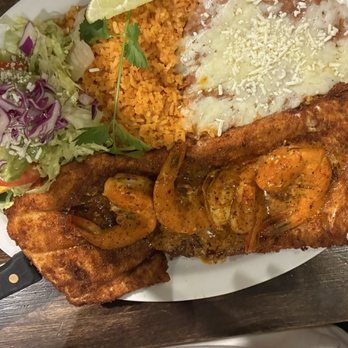El Jardin - The Plate called dos amores Chicken & Shrimp - Mexican Near Me - Manteca, California