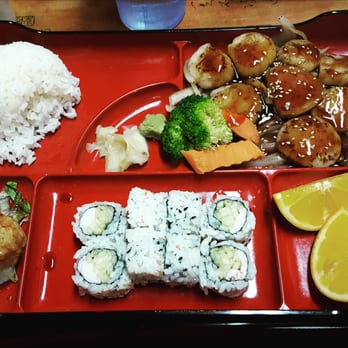 Yama Sushi - Teriyaki scallop bento box - Sushi Bars Near Me - Plattsburgh, New York Yama Sushi - Teriyaki scallop bento box - Sushi Bars Near Me - Plattsburgh, New York