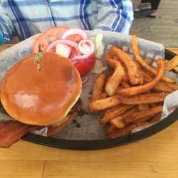 Bacon Cheeseburger and fries.