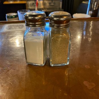 The Owlery Restaurant - salt and pepper shakers - Vegan Near Me - Bloomington, Indiana
