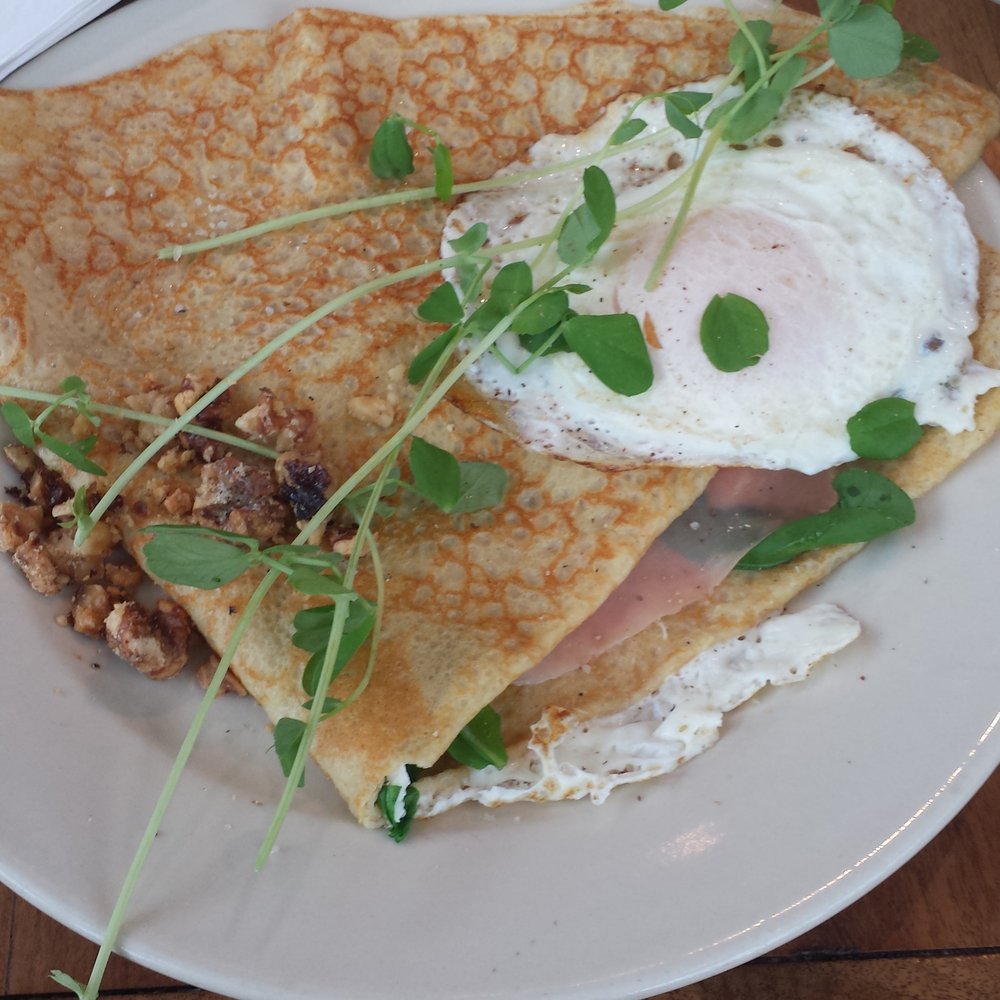 Bradbury's - Prosciutto, pumpkin and candied walnuts crepe. - Coffee & Tea Near Me - Madison, Wisconsin Bradbury's - Prosciutto, pumpkin and candied walnuts crepe. - Coffee & Tea Near Me - Madison, Wisconsin