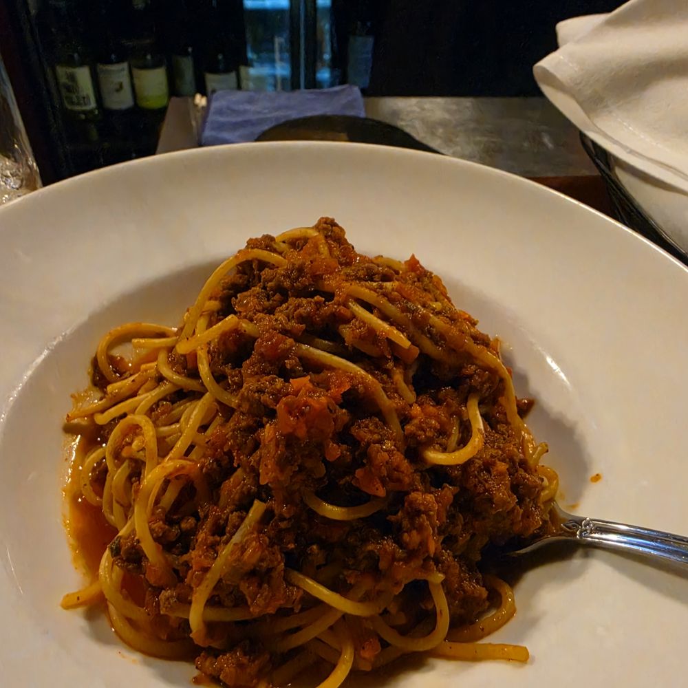 Luciana's Ristorante - Spaghetti Bolognese. Excellent, not sweet, not acidic... - Italian Near Me - Dana Point, California Luciana's Ristorante - Spaghetti Bolognese. Excellent, not sweet, not acidic... - Italian Near Me - Dana Point, California