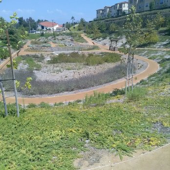 Diamond Canyon Park - Demonstration garden and walking path on tier two - Parks Near Me - Diamond Bar, California