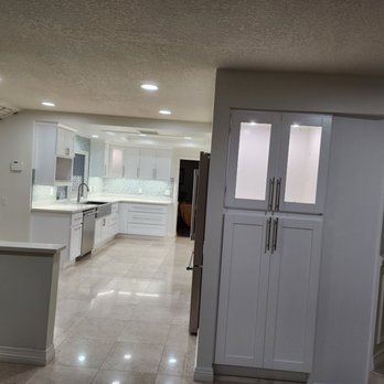 BH Remodeling - Converted bar area into pantry with display cabinet with lighting. - General Contractors Near Me - Rowland Heights, California BH Remodeling - Converted bar area into pantry with display cabinet with lighting. - General Contractors Near Me - Rowland Heights, California