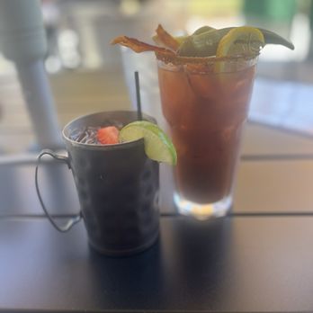Poogan's Southern Kitchen - Strawberry mule and Bloody Mary - Breakfast & Brunch Near Me - Summerville, South Carolina