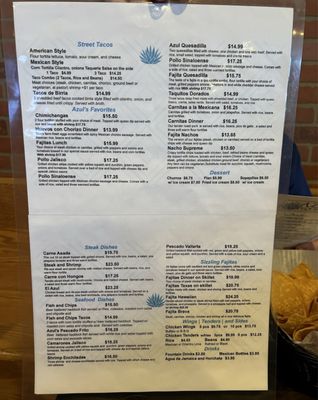 Menu photo 1 Azul Tequila Gorham, ME