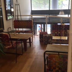 Flowers Of The World - Seating area above the shop