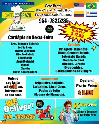 Menu photo 1 Cafe Brazil Restaurant Pompano Beach, FL Menu photo 1 Cafe Brazil Restaurant Pompano Beach, FL