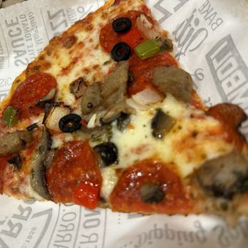 Sbarro - Supreme pizza slice - Pizza Near Me - THOUSAND OAKS, California Sbarro - Supreme pizza slice - Pizza Near Me - THOUSAND OAKS, California