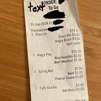 Cris and John - Receipt on price stacking. - Vietnamese Near Me - Dallas, Texas Cris and John - Receipt on price stacking. - Vietnamese Near Me - Dallas, Texas