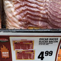 Bacon not stored at required NYC health code temps