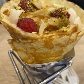 T-Swirl Crepe - Raspberry Rose - Desserts Near Me - Brooklyn, New York T-Swirl Crepe - Raspberry Rose - Desserts Near Me - Brooklyn, New York