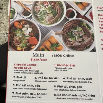 Yummy Pho - Menu 2 - Vietnamese Near Me - Westminster, California