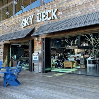 Sky Deck - Entrance with several bench seats in front - Food Court Near Me - San Diego, California Sky Deck - Entrance with several bench seats in front - Food Court Near Me - San Diego, California