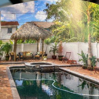 Oasis Tiki Huts - One of the beautiful tiki huts - General Contractors Near Me