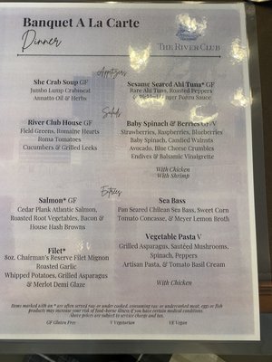 Menu photo 2 River Club Jacksonville, FL Menu photo 2 River Club Jacksonville, FL