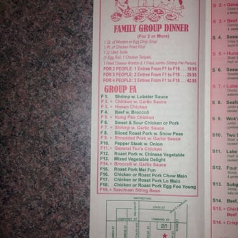 Wok Number One - a menu for a family group dinner - Chinese Near Me - New Haven, Connecticut Wok Number One - a menu for a family group dinner - Chinese Near Me - New Haven, Connecticut