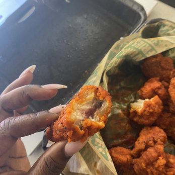 Wingstop - hot lemon wing  With blood - Chicken Wings Near Me - Tampa, Florida