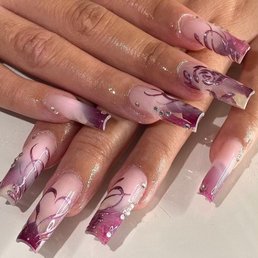 The Nail design my daughter wanted Vs what she got..... The Nail design my daughter wanted Vs what she got.....