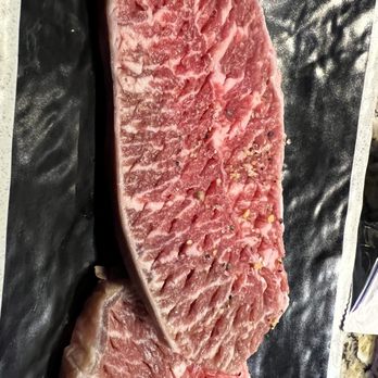 Wow Korean BBQ - Look at that marbling on the Premium steak! - Korean Near Me - Oklahoma City, Oklahoma