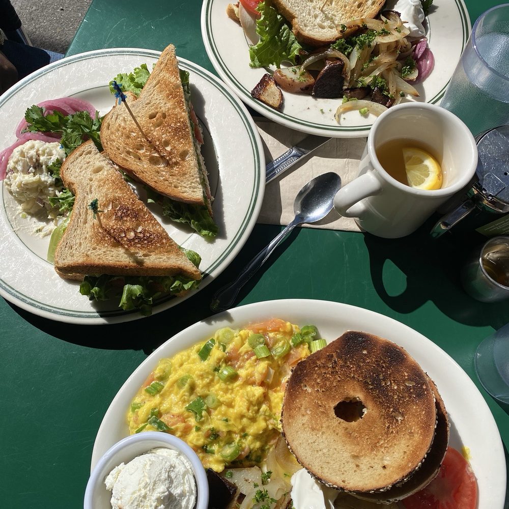 Oceanview Diner - Turkey club sandwich, tuna salad sandwich, and lox scramble with an everything bagel - Sandwiches Near Me - Berkeley, California Oceanview Diner - Turkey club sandwich, tuna salad sandwich, and lox scramble with an everything bagel - Sandwiches Near Me - Berkeley, California