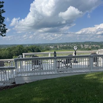 Georgetown Tavern on the Hill - The view of Cambridge from the taverns vast patio area. - Wineries Near Me - Cambridge, Ohio