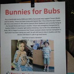a sign for bunnies