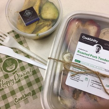 Cook Unity - Roasted Pork Tenderloin with Wholegrain Mustard Mash & Baked Apple By Chef Edward Podwell - Food Delivery Services Near Me