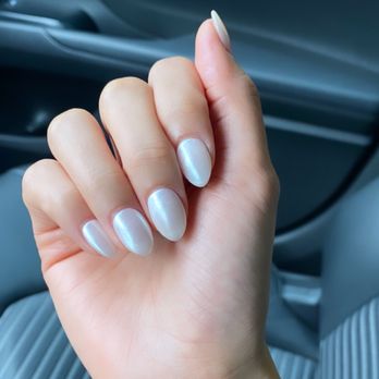 H Polish Nails - Dip Powder - White Chrome - Nail Salons Near Me - San Francisco, California H Polish Nails - Dip Powder - White Chrome - Nail Salons Near Me - San Francisco, California