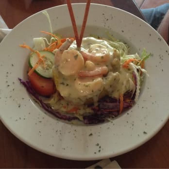 Terruño - Shrimp mofongo with garlic sauce - Caribbean Near Me - Luquillo, Puerto Rico