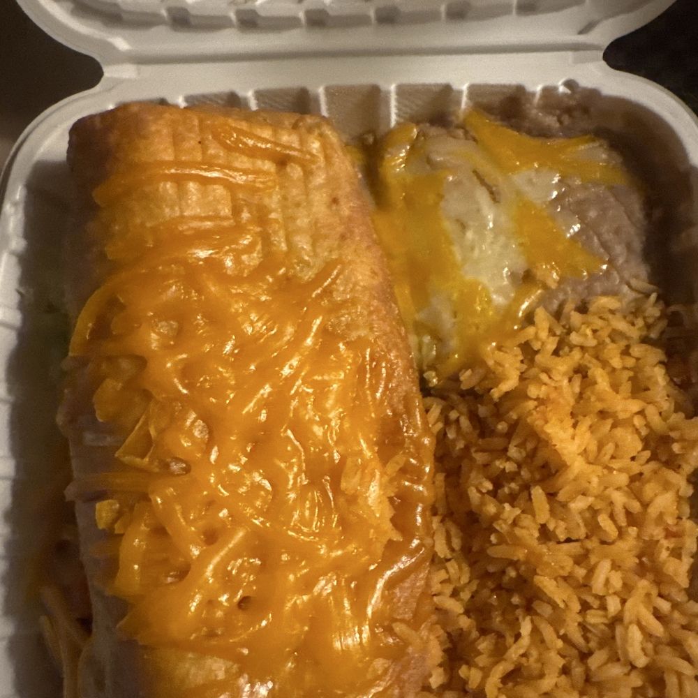 Naked chimichanga plate Naked chimichanga plate