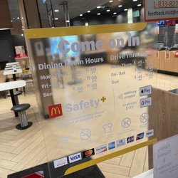 McDonald's - A photo I took while standing outside of the dining room waiting for the staff to let me in. I was standing there for damn near 20 minutes!!