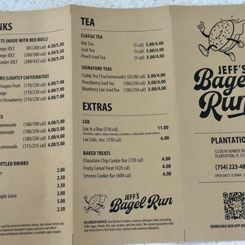 Jeff's Bagel Run - Coffee & Tea Near Me - Plantation, Florida Jeff's Bagel Run - Coffee & Tea Near Me - Plantation, Florida
