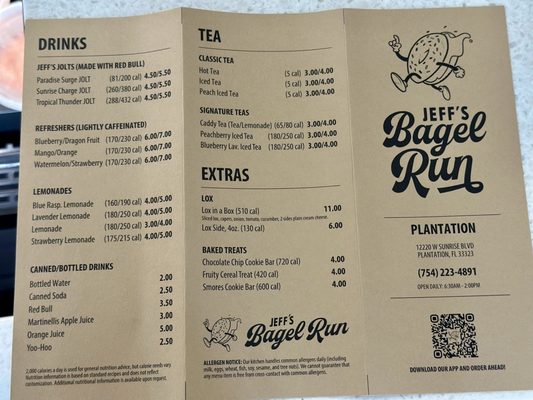 Menu photo 4 Jeff's Bagel Run Plantation, FL Menu photo 4 Jeff's Bagel Run Plantation, FL