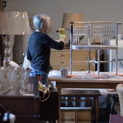 Things You Love Antiques and Gifts - Painting in the shop.